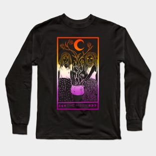 Midnight Margarita Moon - tarot card sapphic sunset Long Sleeve T-Shirt